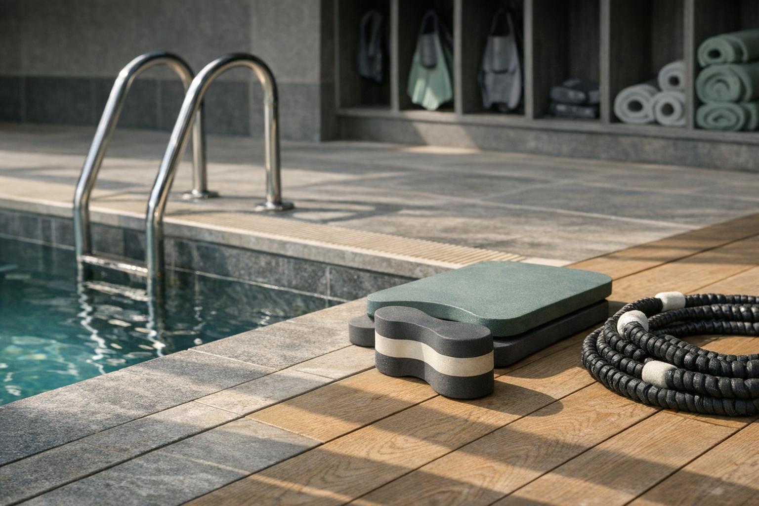 Start with the layout around the pool AI-generated editorial illustration.